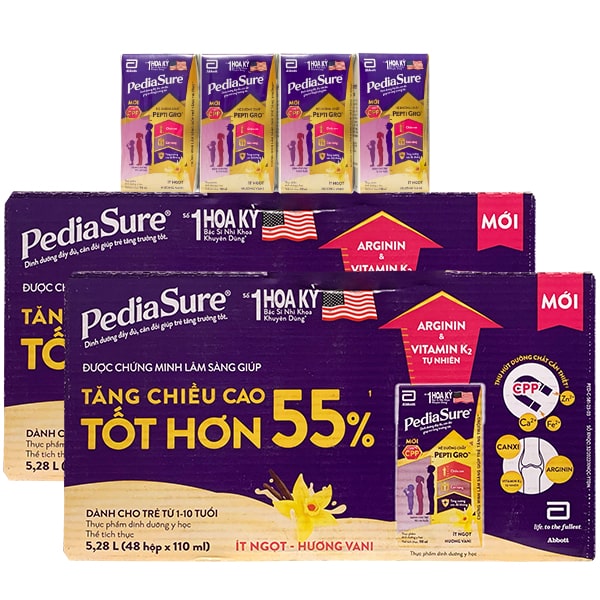 Thùng Sữa Pediasure hộp 110ml cho trẻ 1-10 tuổi