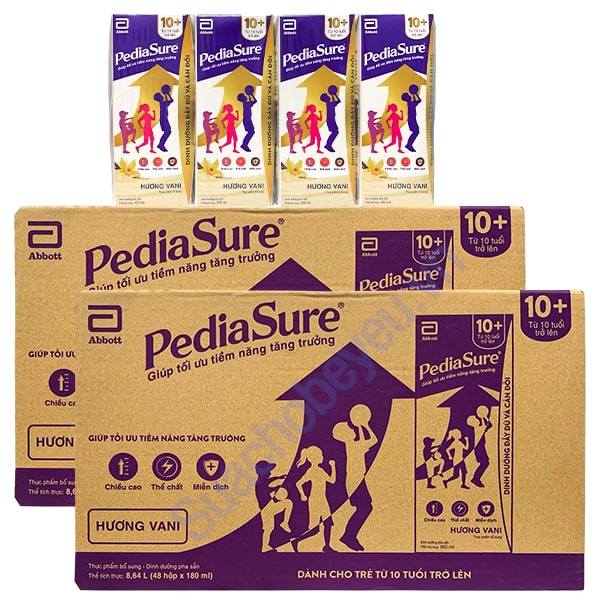 Thùng Sữa pha sẵn Pediasure hộp 180ml cho trẻ từ 10 tuổi