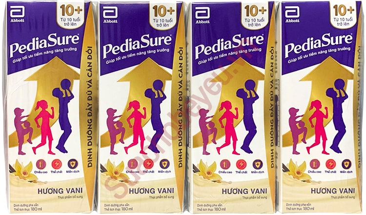 Sữa pha sẵn Pediasure 10+ hộp 180ml cho trẻ từ 10 tuổi