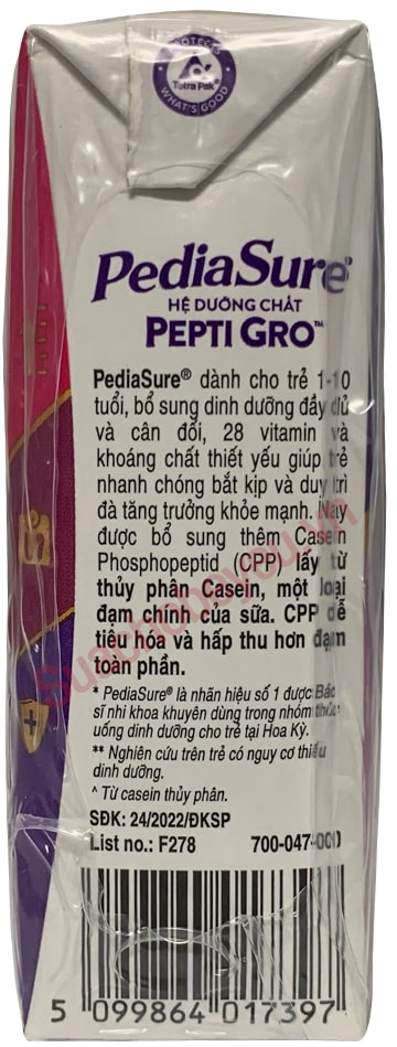 Sữa Pediasure hộp 110ml cho trẻ 1-10 tuổi