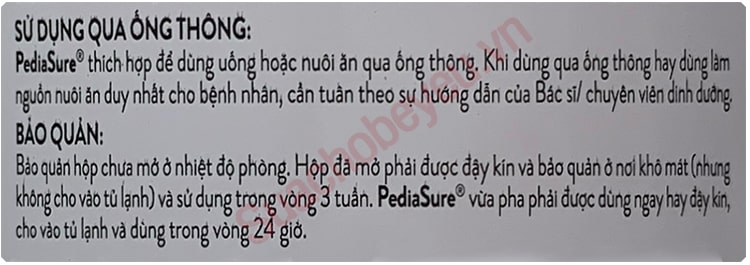 Sữa Pediasure lon nhỏ 380g cho trẻ từ 1-10 tuổi