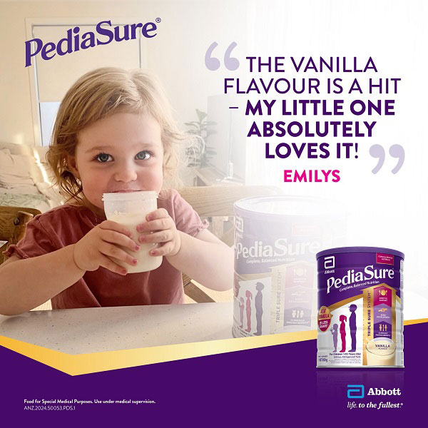 Sữa bột Pediasure Úc lon 850g cho trẻ biếng ăn 1-10 tuổi